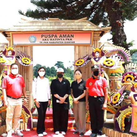 Launching Puspa Aman Aku Hatinya PKK Kabupaten Gianyar di Desa Sidan
